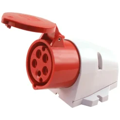 ABL Contactdoos Kracht 4-Polig+E Rood IP44 16A