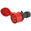ABL Contrastekker Kracht Twist 4-Polig+E Rood IP44 16A