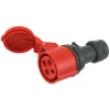 ABL Contrastekker Kracht Twist 3-Polig + Aarde Rood IP44 16A