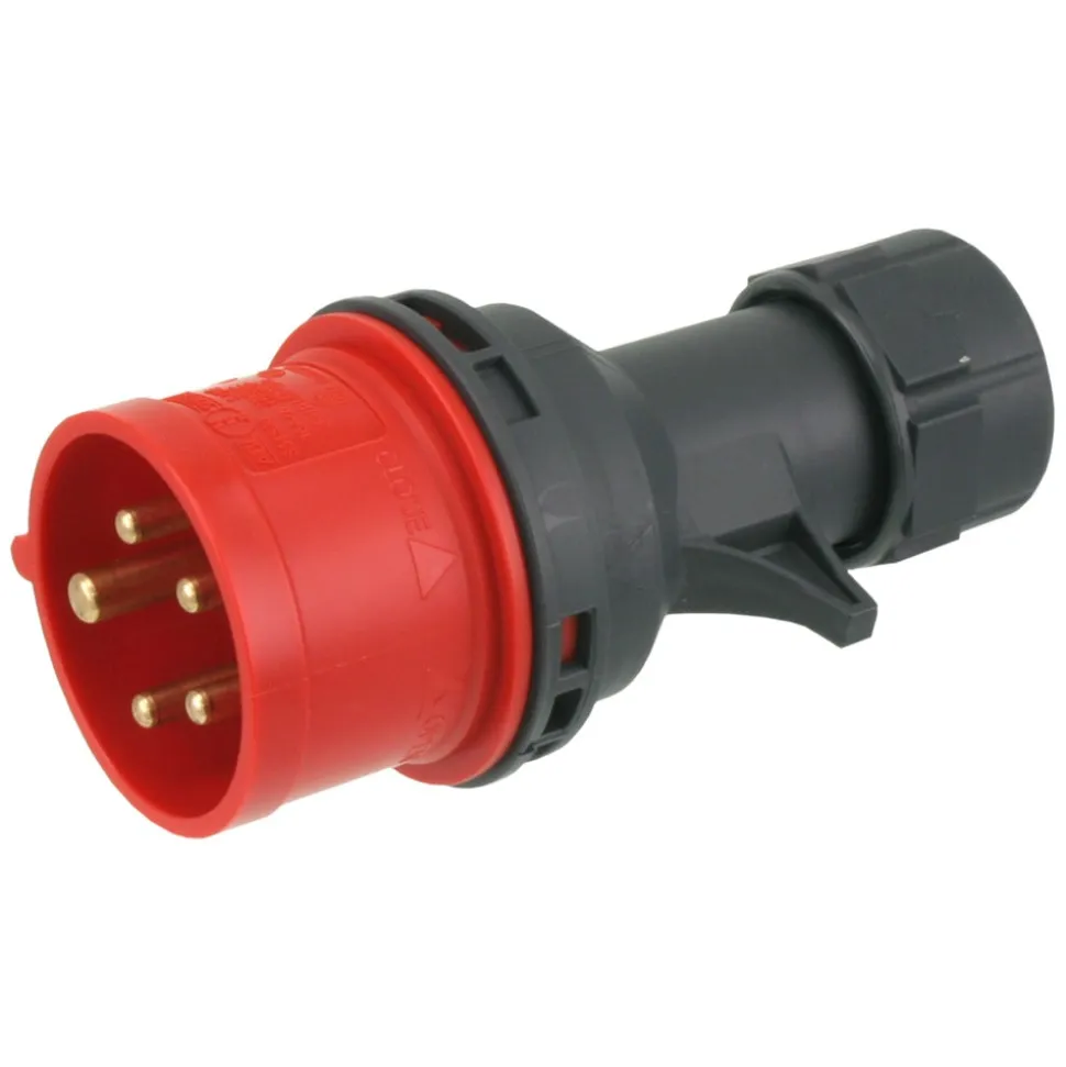 ABL Stekker Kracht Twist 4-Polig+E Rood IP44 16A
