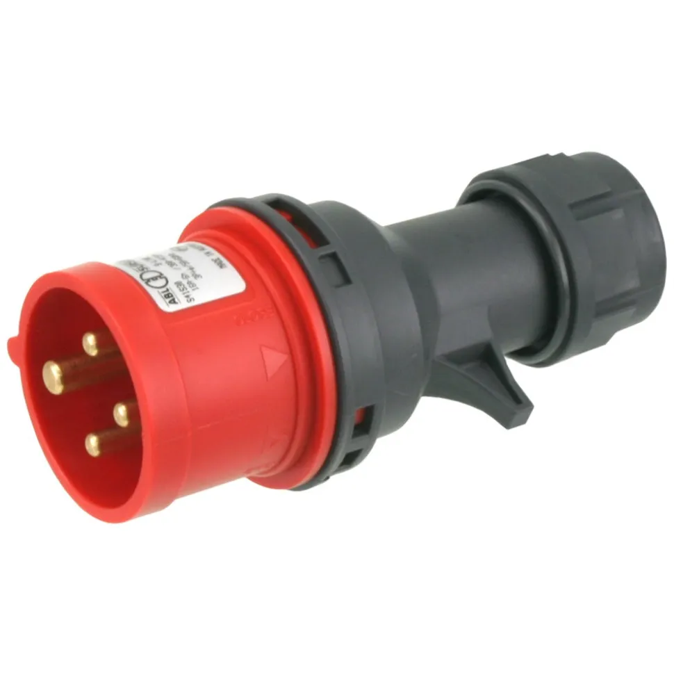 ABL Stekker Kracht Twist 3-Polig+E Rood IP44 16A