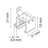 Advance PRO S50/S100 Rail Muurbevestiging set 5 stuks