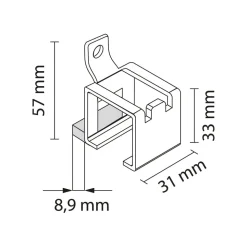 Advance PRO S50/S100 Rail Muurbevestiging set 5 stuks