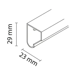 Advance PRO U30/50 Rail Enkel 200cm