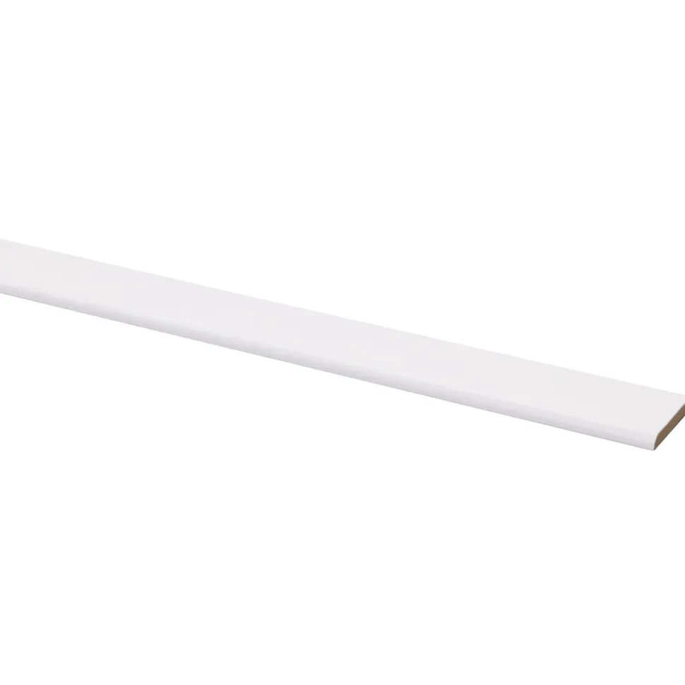 Afdeklijst MDF Folie Wit 4x30x2600mm 70% PEFC