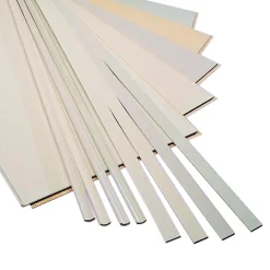 Agnes One-Step Plint Glad MDF Wit-Linnen 8x44x2600mm 70% PEFC