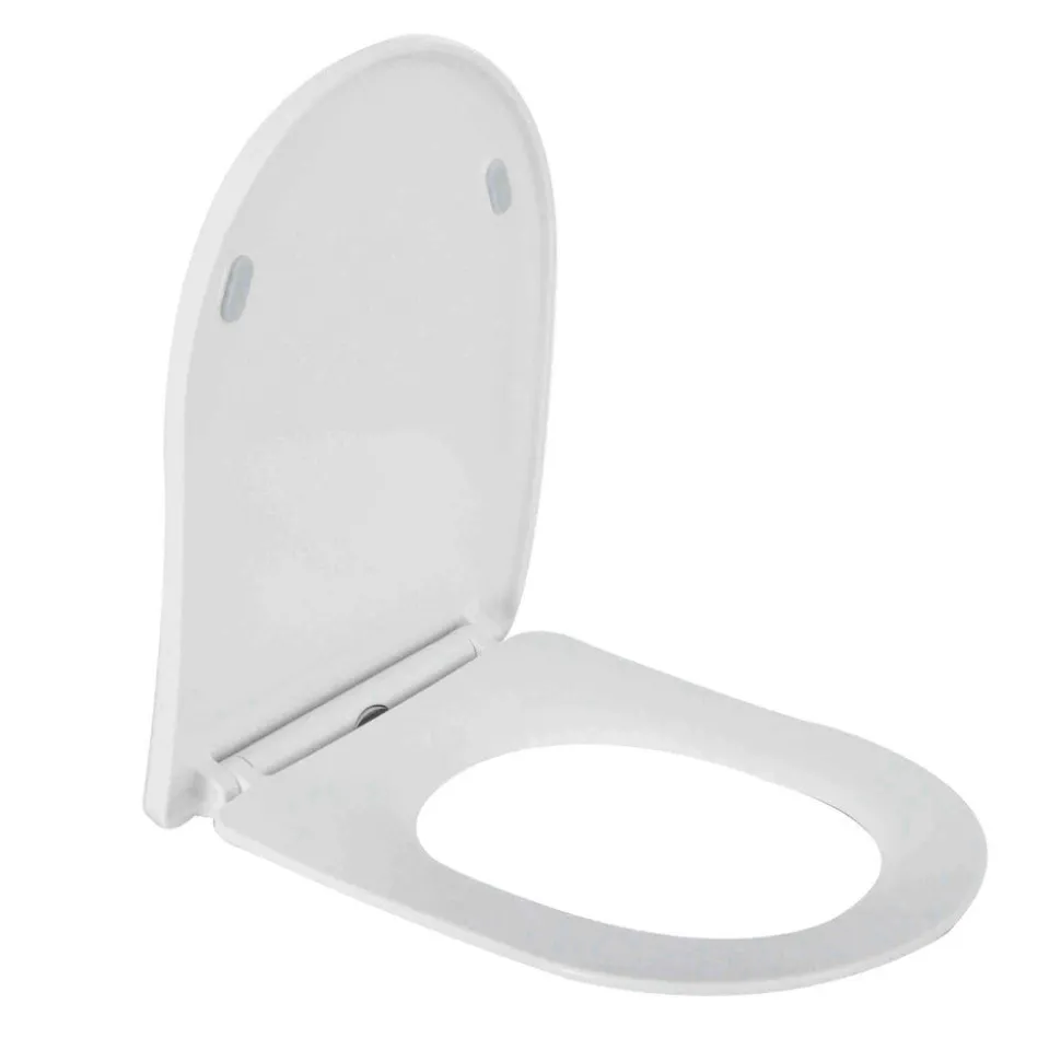 Alora Slim Toiletzitting Softclose en Quick Release Glanzend Wit