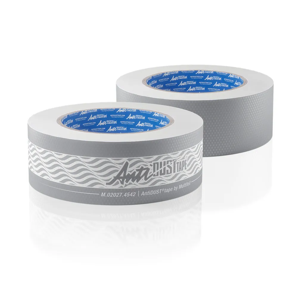 ALWO Tape Set Anti Dust Grijs Geperforeerd en Gesloten 4,3cm x 6,5m