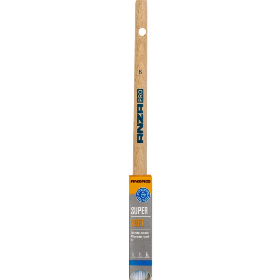 Anza Pro Acrylkwast Super Soft Rond