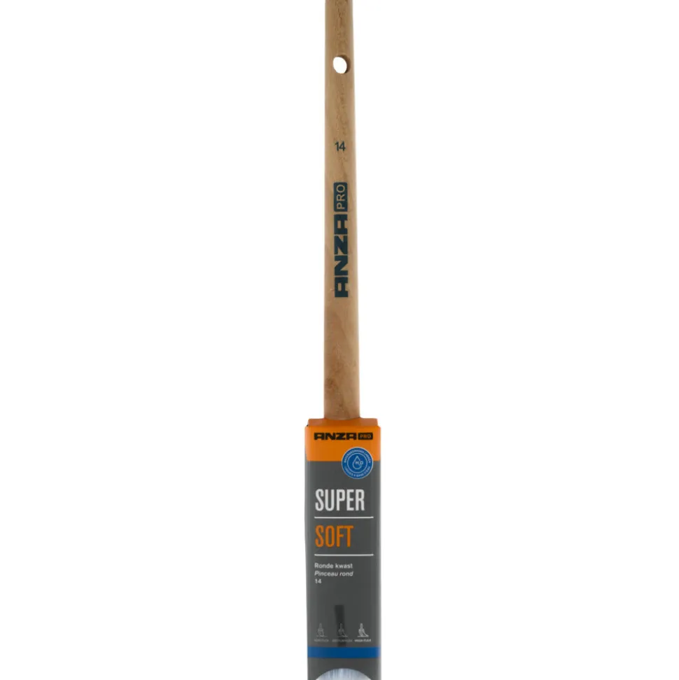 Anza Pro Acrylkwast Super Soft Rond