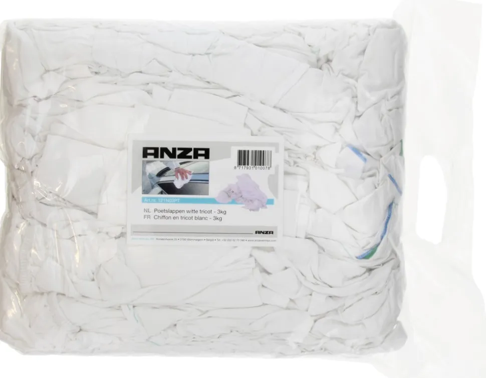 Anza Pro Poetslap Tricot Wit 3kg