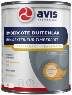 Avis Timbercote Buitenlak Hoogglans Licht-Grenen 1L