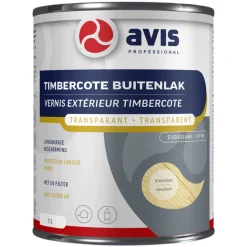 Avis Timbercote Buitenlak Zijdeglans Kleurloos 1L