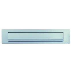 AXA Briefplaat RVS Zilver Rechthoekig Met Klep/Regenrand 340x80mm