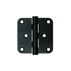 AXA Kogellagerscharnier Afgerond RVS Zwart 76x76mm