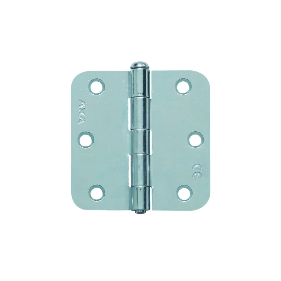 AXA Scharnieren Ongelagerd Ronde Hoek Staal Topcoat 89x89mm 12st
