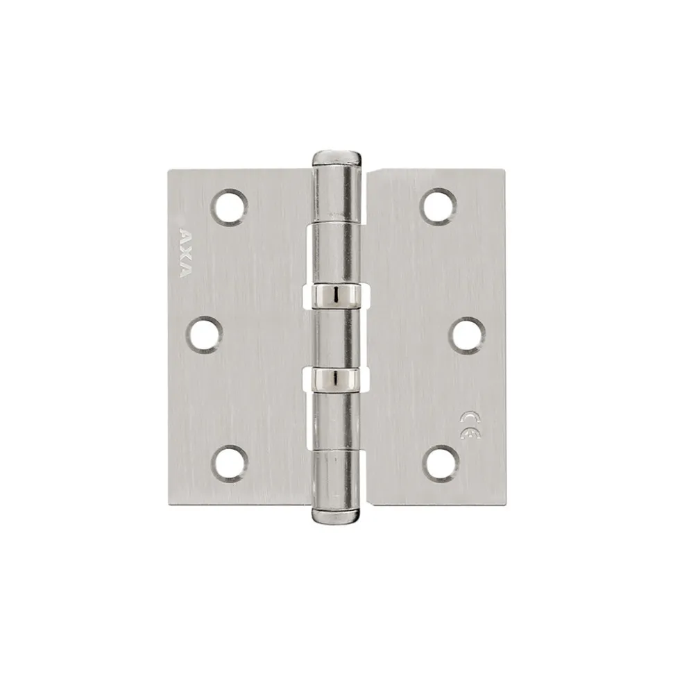 AXA Scharnier Kogellager Rechte Hoek RVS 76x76mm