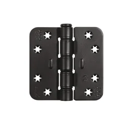 AXA Scharnier Smart Easyfix Ronde Hoek Staal Zwart Gelakt 89x89mm