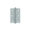 AXA Smal scharnier Ongelagerd Rechte Hoek Staal 76x51mm