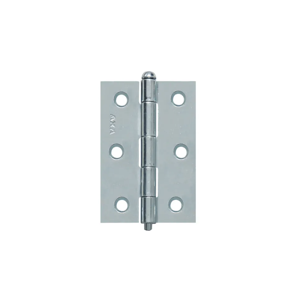 AXA Smal scharnier Ongelagerd Rechte Hoek Staal 76x51mm