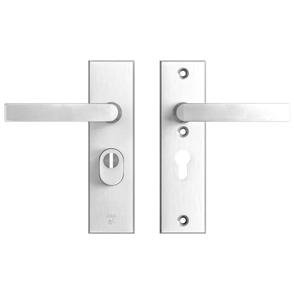 AXA Veiligheidsbeslag Edge Plus Kort Kruk-Kruk PC55 Anti-Kerntrek Alu SKG3