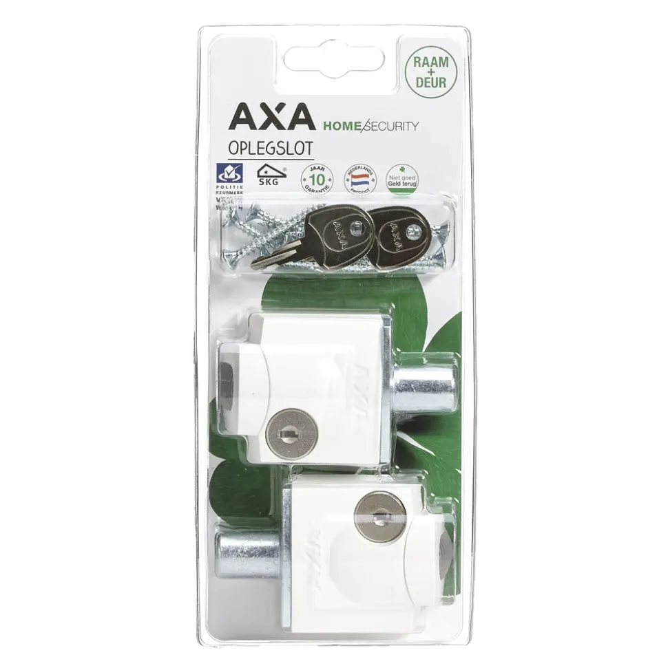 AXA Veiligheidsoplegslot 3012 Kunststof Wit SKG1 2st