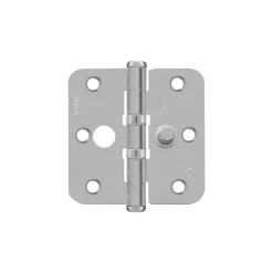 AXA Veiligheidsscharnier Kogellager Ronde Hoek RVS 76x76mm SKG2