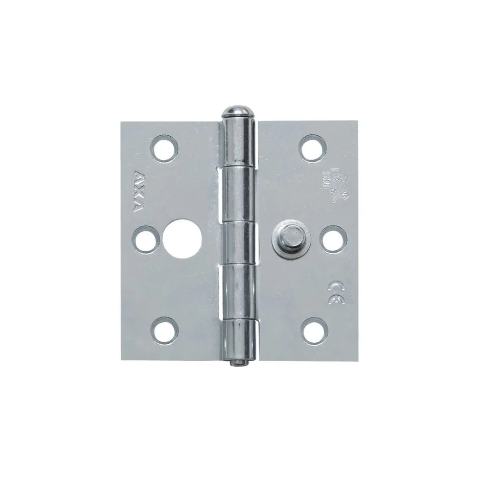 AXA Veiligheidsscharnier Ongelagerd Rechte Hoek Staal Topcoat 76x76mm SKG2