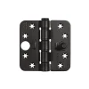 AXA Veiligheidsscharnier Smart Easyfix Ronde Hoek Staal Zwart 89x89mm SKG3