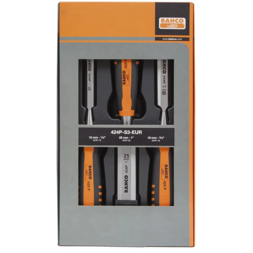 Bahco Steekbeitelset 424P-S3-EUR 3-Delig