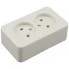 Berker Contactdoos Opbouw 2-Voudig Polarwit