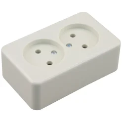 Berker Contactdoos Opbouw 2-Voudig Polarwit