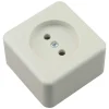 Berker Contactdoos Opbouw 1-Voudig Polarwit