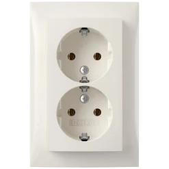 Berker Contactdoos S1 Inbouw 2-Voudig Polarwit Randaarde