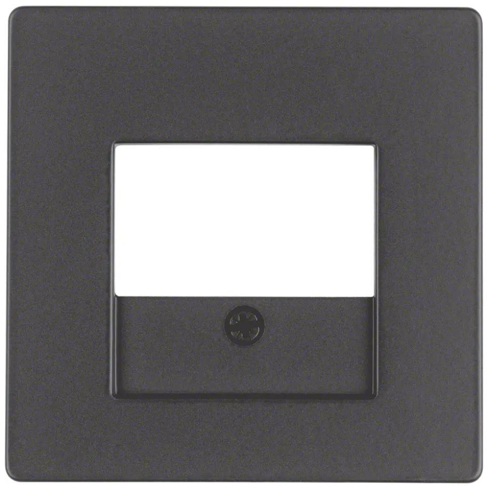 Berker Q1 Afdekplaat TAE/UAE/USB Antraciet