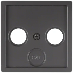 Berker Q1 Inbouw Centraalplaat Radio/TV Antraciet
