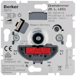 Berker S1  Inbouw Dimmer Led 3-100W 20-500W Universeel Druk/Wissel