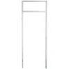 Berkvens Stijlenset BA staal 7x246 cm links reinwit zonder bovendorpel en kalf 201,5 cm