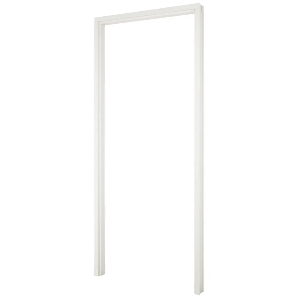 Binnendeurkozijn Opdek Hardhout Wit Gegrond 93x231,5cm 56x115mm FSC 100%