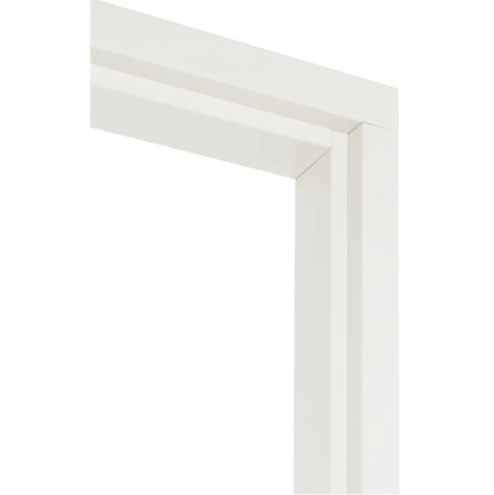 Binnendeurkozijn Opdek Hardhout Wit Gegrond 93x231,5cm 56x115mm FSC 100%