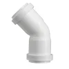 Bocht PP 2x manchetmof 50 mm 45 graden