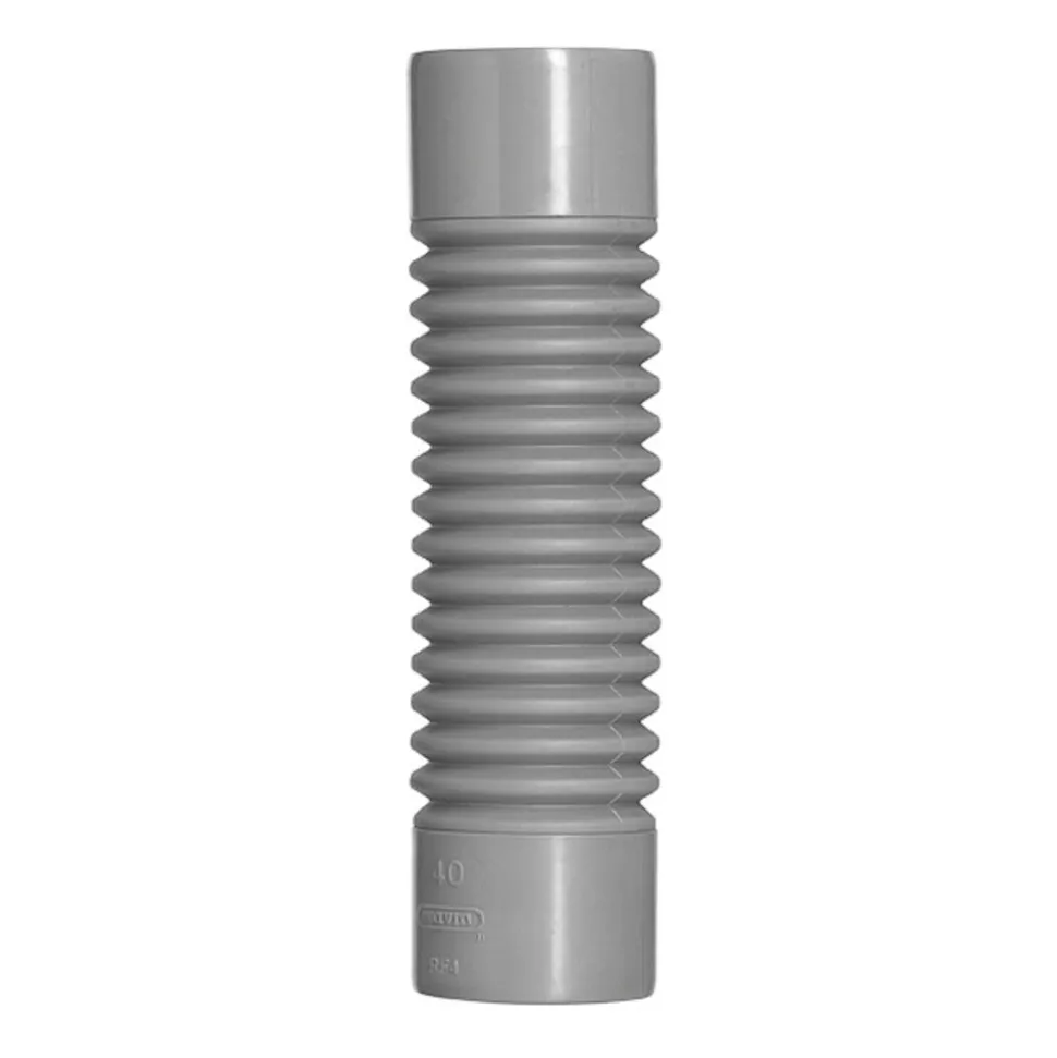 Bocht PVC Ø 50 mm x 24 cm flexibel