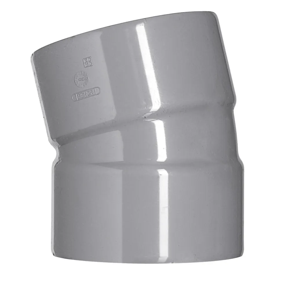 Bocht PVC 2x lijmmof wanddikte 3,2 mm Ø 110 mm 15° KOMO-keur