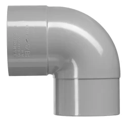 Bocht PVC 1xlijmmof wanddikte 3,25mm Ø90mm 88° KOMO-keur
