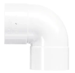 Bocht PVC 2x lijmmof Wit wanddikte 3,2 Ø 40 mm 90° KOMO-keur