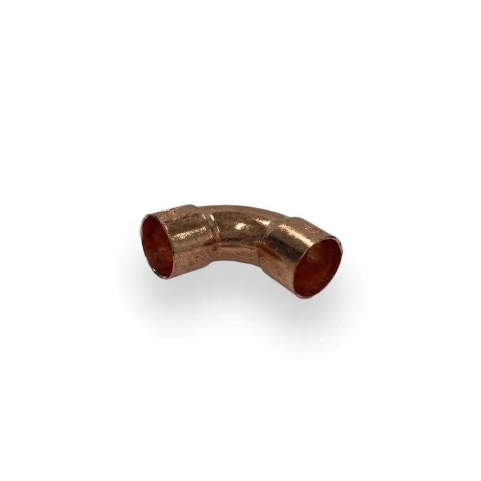Bocht roodkoper 15 x 15 mm 90° - 2 stuks