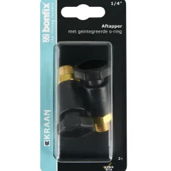 BONFIX Aftapper 1/4'' voor stopkraan 2 stuks