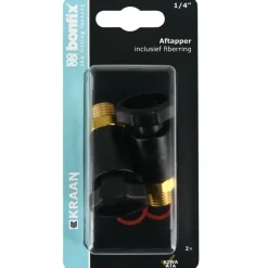 BONFIX Aftapper 1/4'' voor stopkraan 2 stuks