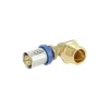 BONFIX Alu-pers Kniekoppeling 1/2" bu.dr. x16mm 80st
