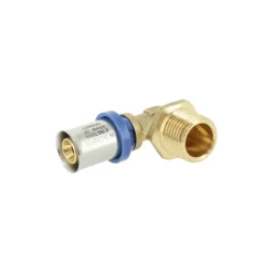 BONFIX Alu-pers Kniekoppeling 1/2" bu.dr. x16mm 80st